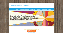 Desktop Screenshot of centralbaptistgaffney.com